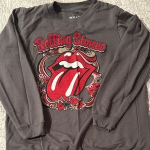 Rolling Stones Black Crewneck Shirt
